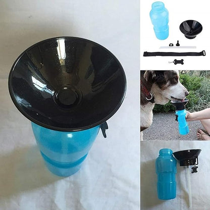 Portable Pet Water Bottle with Bowl | Leakproof Travel Water Dispenser for Dogs & Cats