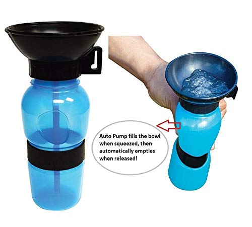 Portable Pet Water Bottle with Bowl | Leakproof Travel Water Dispenser for Dogs & Cats