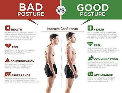 Posture Corrector Belt for Men & Women | Adjustable Back Support Brace for Neck, Shoulder & Spine Alignment