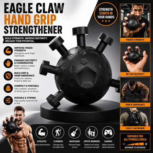 Eagle Claw Hand Grip Strengthener | Finger Strength & Dexterity Trainer