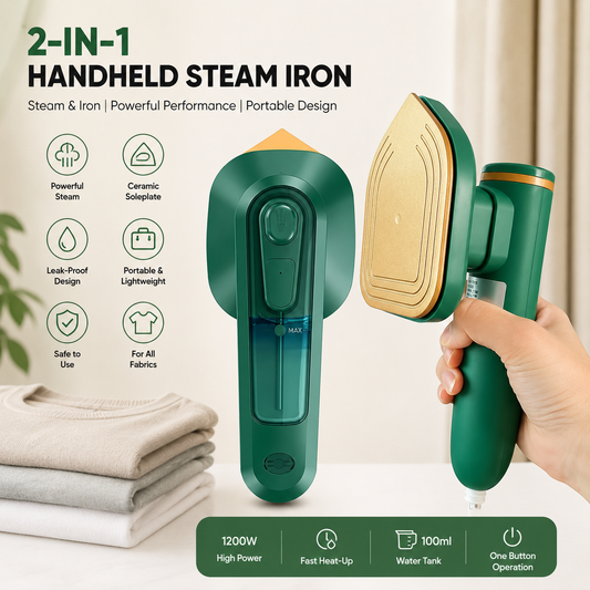 Portable Handheld Steam Iron Machine - Compact & Travel-Friendly